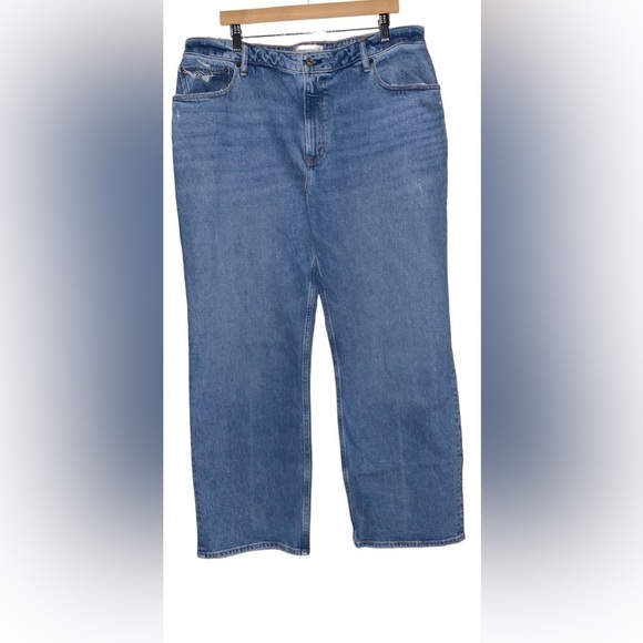 Abercrombie & Fitch The‎ 90's High Rise Relax Jean Women Curve Love 34/18R  NEW - Picture 1 of 10